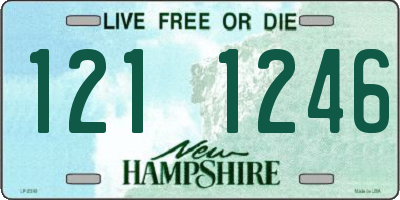 NH license plate 1211246