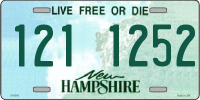 NH license plate 1211252