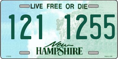 NH license plate 1211255