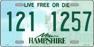 NH license plate 1211257