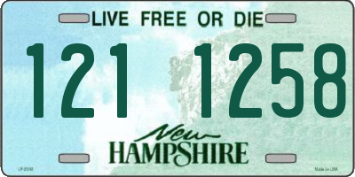 NH license plate 1211258