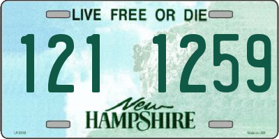 NH license plate 1211259