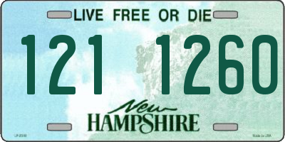 NH license plate 1211260