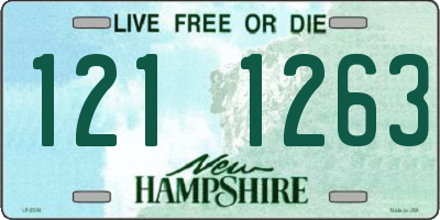 NH license plate 1211263