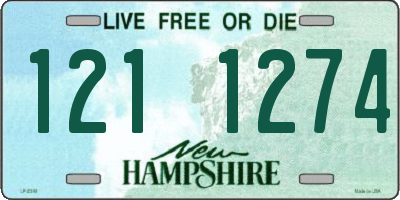 NH license plate 1211274