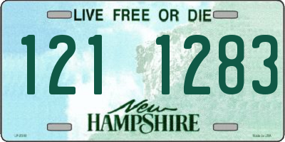 NH license plate 1211283