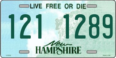 NH license plate 1211289