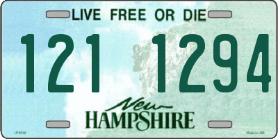 NH license plate 1211294
