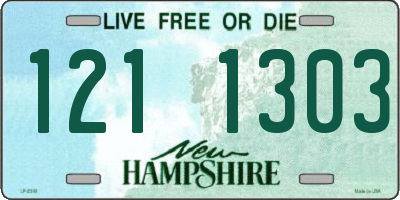 NH license plate 1211303