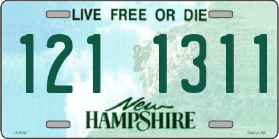 NH license plate 1211311