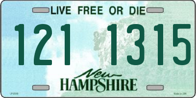 NH license plate 1211315