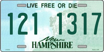 NH license plate 1211317
