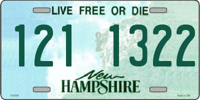 NH license plate 1211322