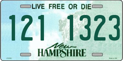 NH license plate 1211323