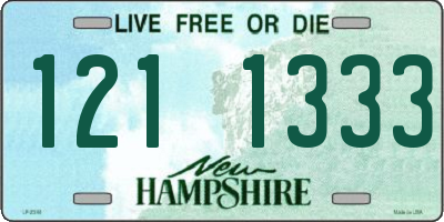 NH license plate 1211333