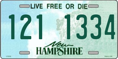 NH license plate 1211334