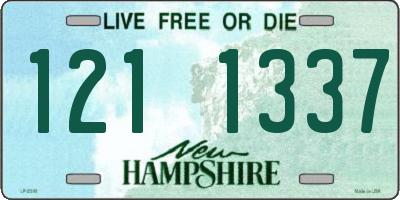 NH license plate 1211337