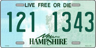NH license plate 1211343