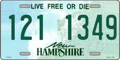 NH license plate 1211349