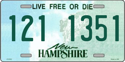 NH license plate 1211351