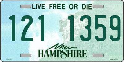 NH license plate 1211359
