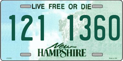 NH license plate 1211360