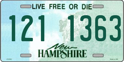 NH license plate 1211363