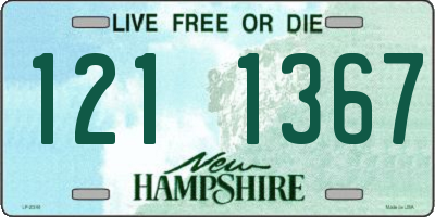 NH license plate 1211367