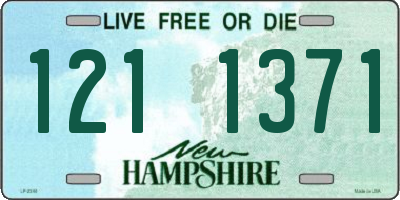 NH license plate 1211371