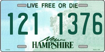 NH license plate 1211376