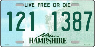 NH license plate 1211387