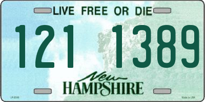 NH license plate 1211389