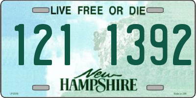 NH license plate 1211392
