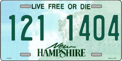 NH license plate 1211404