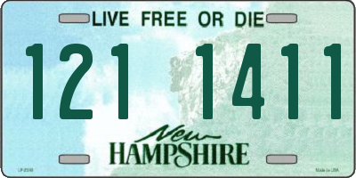 NH license plate 1211411