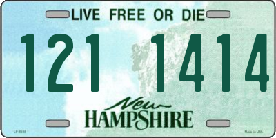 NH license plate 1211414