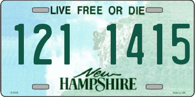 NH license plate 1211415