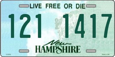 NH license plate 1211417