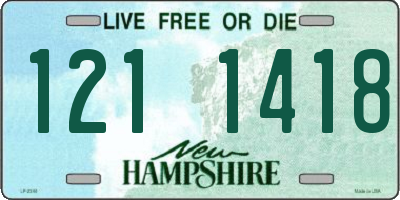 NH license plate 1211418