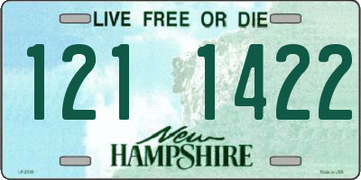 NH license plate 1211422