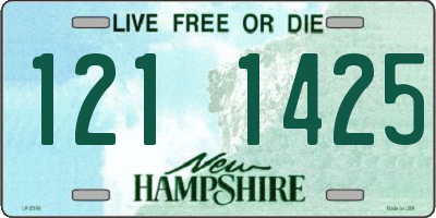 NH license plate 1211425