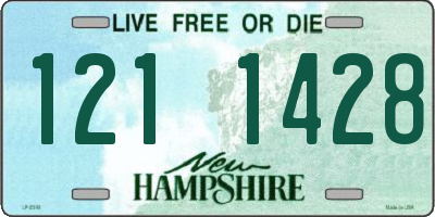 NH license plate 1211428