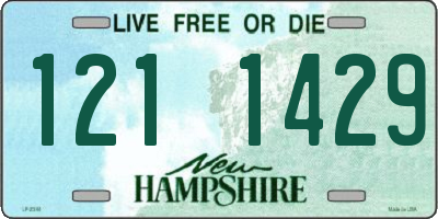 NH license plate 1211429