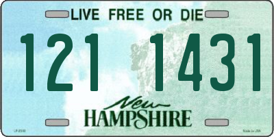 NH license plate 1211431
