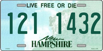 NH license plate 1211432