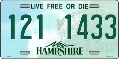 NH license plate 1211433