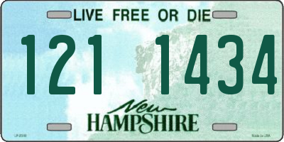 NH license plate 1211434