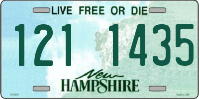 NH license plate 1211435