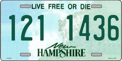 NH license plate 1211436