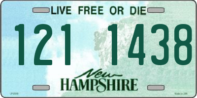 NH license plate 1211438